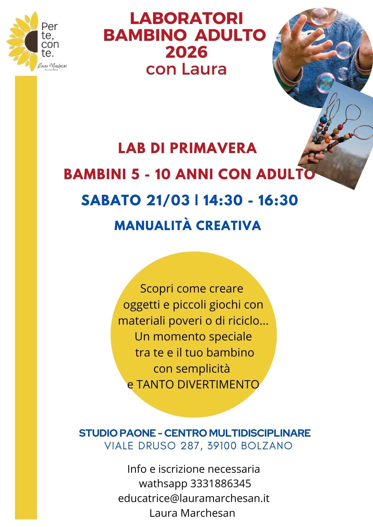 Laboratori bambino adulto